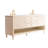 71.77151'' Double Bathroom Vanity with Marble Top