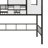 Twin Size Metal Loft Bed With Roof Design And A Storage Box-1940758600