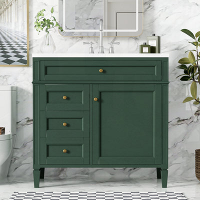 Meuble-lavabo de salle de bain avec lavabo supérieur