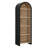 Evie Arched Narrow Bookcase Display Cabinet In Black-108298301