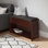 Adriana Brown Solid Wood Storage Bench with 3 Drawers, 21.76'' H X 38.13'' W X 13.91'' D