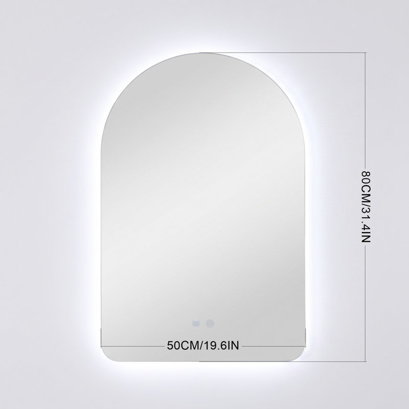 Glass Novelty Mirror Set
