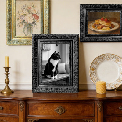 8 "x 10" cadre photo noir élégant 1PC pour la décoration de bureau