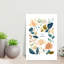 Floral Whimsy Bloom Abstract Delicate Modern Flower Landscape Wall Art Print by Treechild - Wrapped Canvas Print-1857597987
