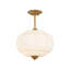 Glass Semi Flush Mount
