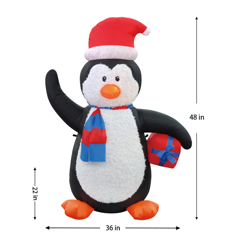 Gonflable d’extérieur pingouin