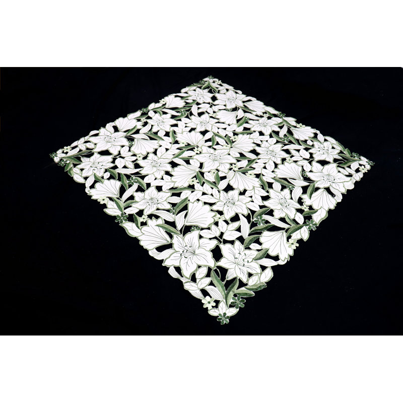 Floral Square Table Topper