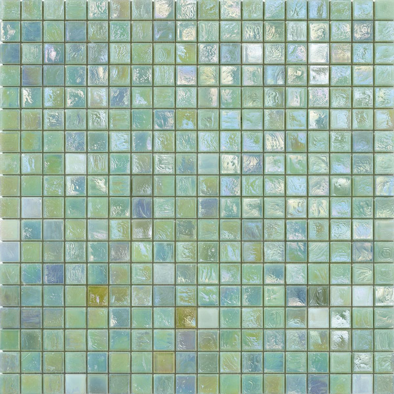 Calicantus 1 5/8" x 5/8" Iridescent Glass Mosaic
