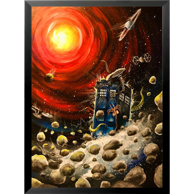 Sci-Fi Collision par Ed Capeau - peinture sur toile