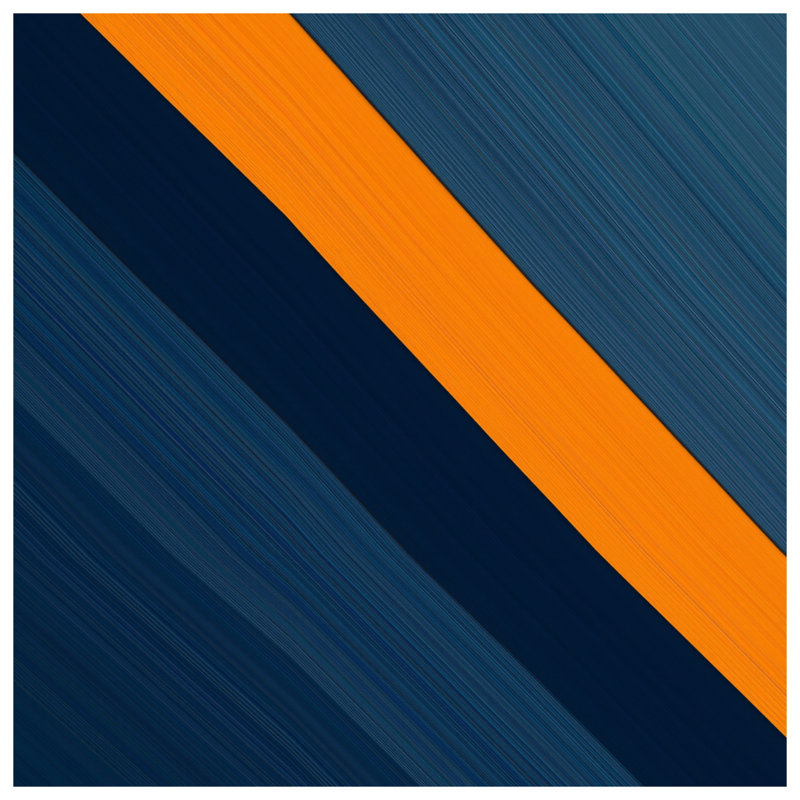 Orange Diagonal Stripe Blankets, 50in W x 60in H
