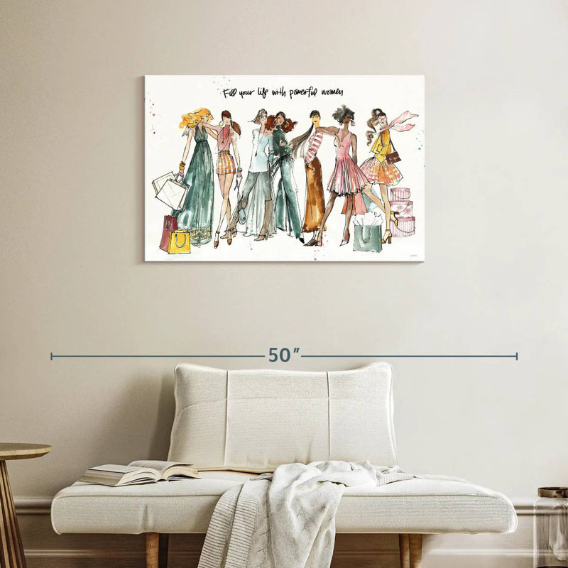 Tergel Girlfriends I, 24" H x 36" W