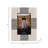 Rectangular Decorative Photo Frame with Striped Design - Stylish Picture Frame for Console Table Accent for Entryway Decor - 9", Black & White