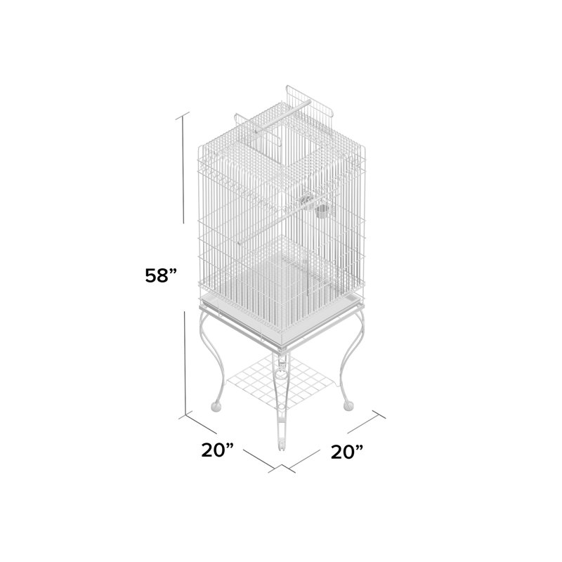 Jersey Economy Play Top Cage, White