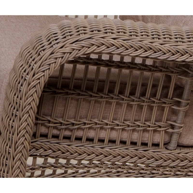 Fauteuil à bascule avec coussins pour terrasse jardin