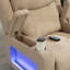 Fauteuil inclinable à bascule pivotant surdimensionné de 37,8 po avec chaleur et massage-922212331