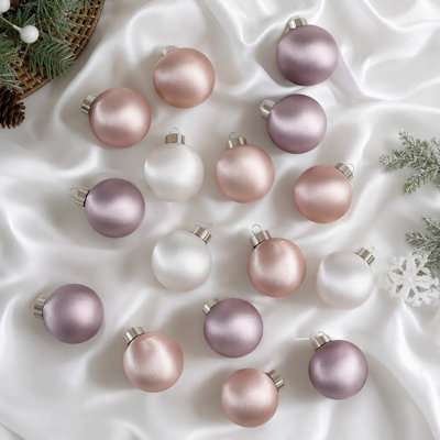 Ensemble de 15 boules de Noël en satin de 3,15 po en velours de couleur unie avec boîte-cadeau pour arbre de Noël