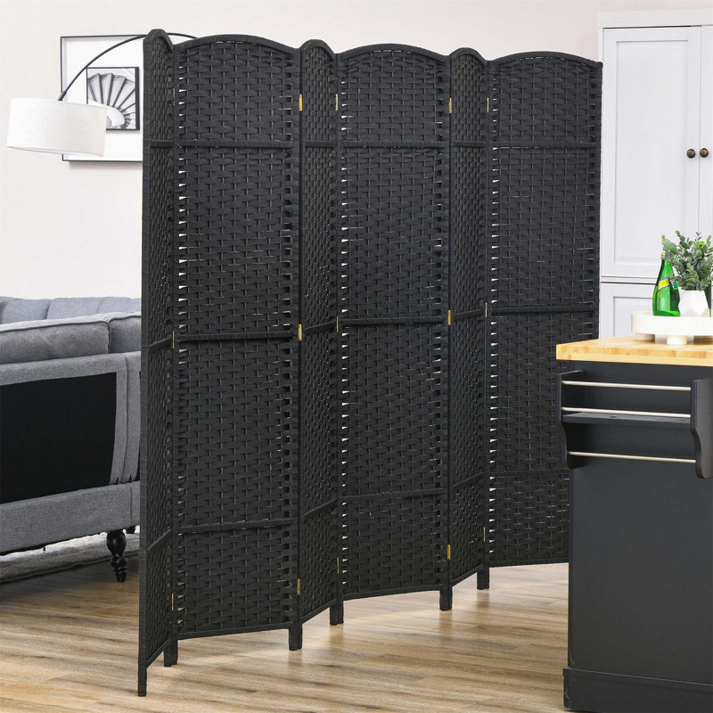 Paravent pliable à 6 panneaux, 1,70 m de haut, autoportant, pour préserver votre intimité dans un bureau ou une chambre à coucher. Élégant et résistant.