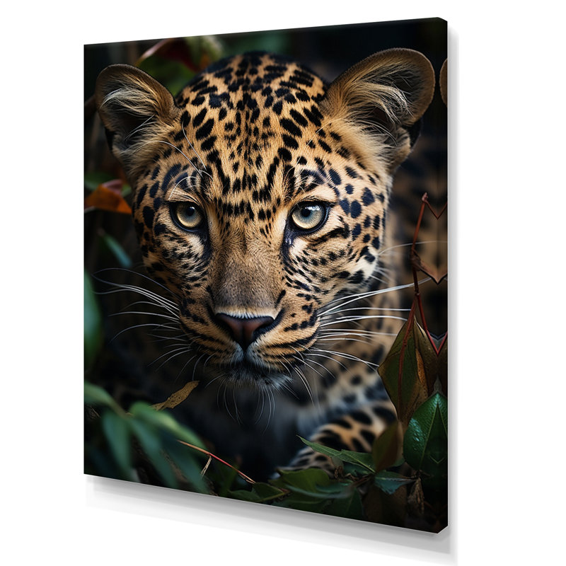 Cheetah Portrait Silent Stalk V - Animals Canvas Prints, H 32 po x l 24 po x P 1 po, Toile tendue