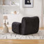 Chaise d'appoint moderne en chenille avec sièges profonds et sans assemblage-1945105428