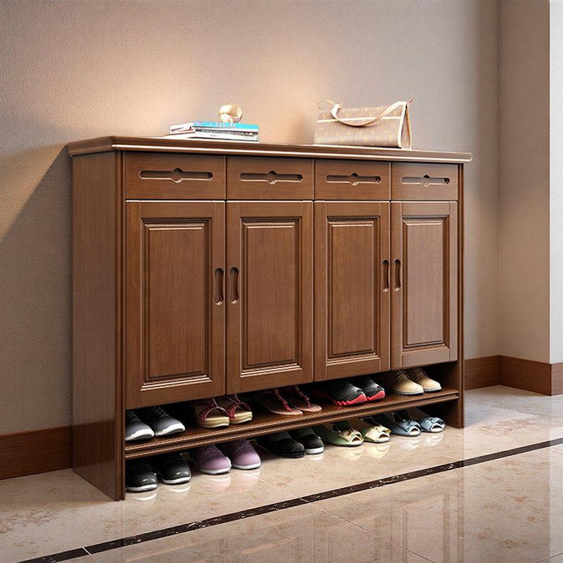 Rangement pratique pour chaussures, Bois brun foncé