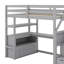 Lit mezzanine simple avec bureau et tablettes-1499608166