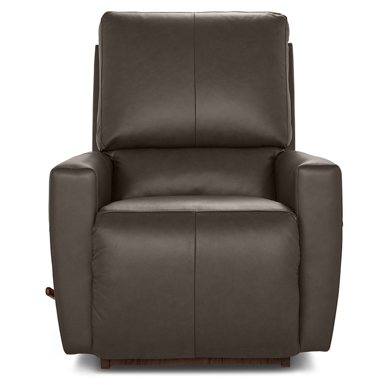  Kells Leather Match Manual Rocking Recliner, Dark Brown
