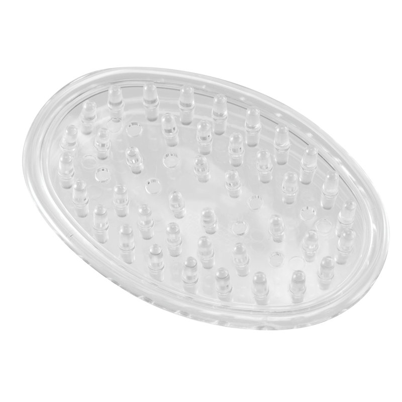 Plat à savon ovale transparent Sandy