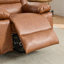 Fauteuil inclinable chauffant et chauffant en polyuréthane brun pour personnes âgées-1696871550