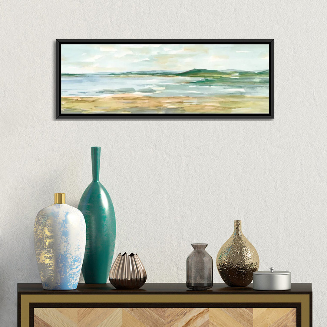 'Panoramic Seascape I' Graphic Art Print on Wrapped Canvas The Twillery Co.® 