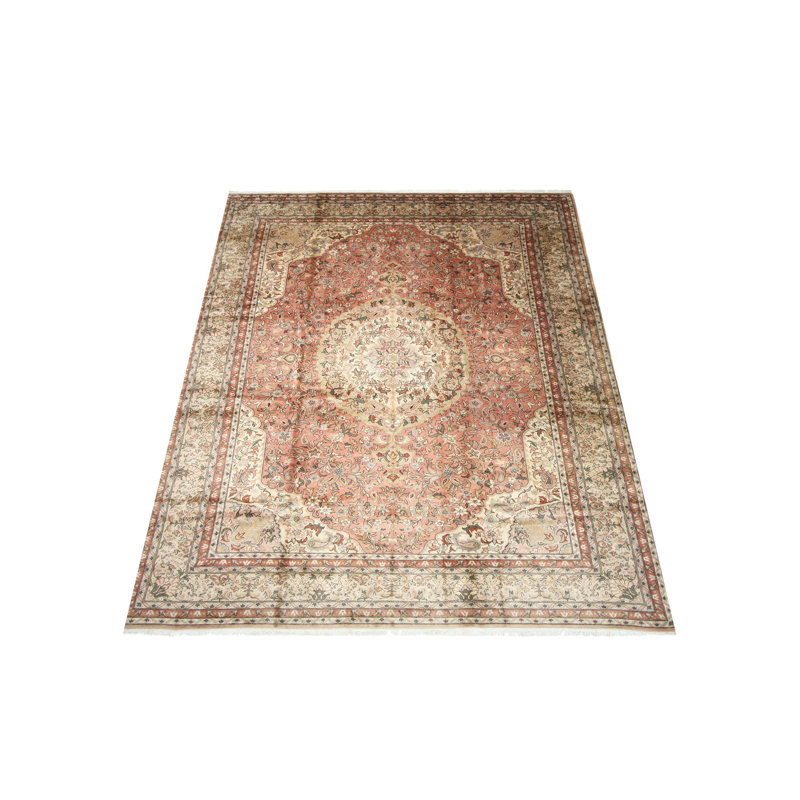 Classic Hand Knotted Samen /Beige 13x18 Oversize Rug
