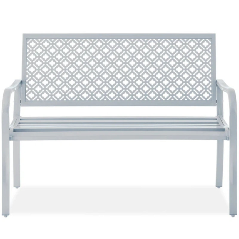 Steel Bench, Light Gray