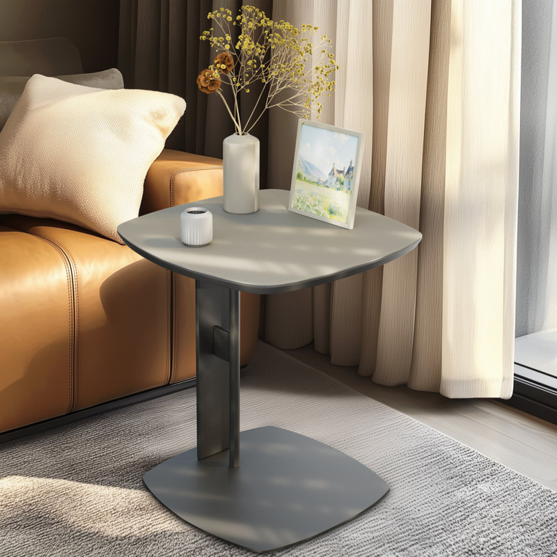 Annalily Frame End Table, Grey