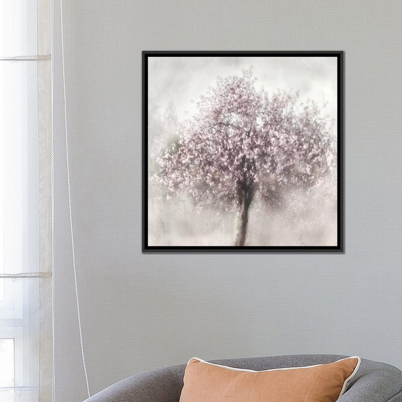 «Blossom of Spring II», reproduction d'art sur toile tendue, H 26 po x l 26 po x P 1,5 po, Toile avec cadre noir