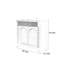 Buffets rétro en bois manufacturé polyvalent