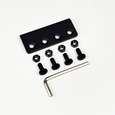 Black Steel Track Connector