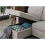 Canapé modulaire convertible rembourré avec méridienne coulissante-359093130