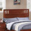 Lit simple moderne (1 pièce): fini cerisier / espresso, tête de lit unique, cadre de lit en placage, mobilier de chambre à coucher-1396113421-1396113422