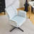 28.5“ W Velvet Dovetail Swivel Office Chair-282804785