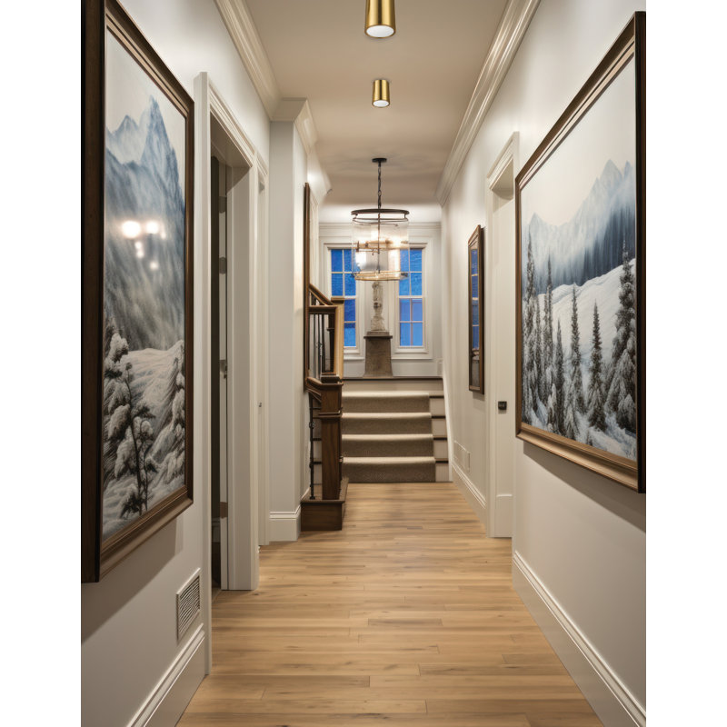 Greely Acrylic LED Flush Mount, Aged Brass