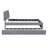 Teddy Fleece Full Size Upholstered Platform Bed With Twin Size Trundle-881878966