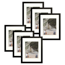 6 Pieces Wood Wall Mount Photo Frame Set, Shyenthic Wooden Picture Frames,  Gallery Wall Frames, Gallery Wall Set, Frames for Wall Art 