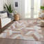 Machine Washable Indoor/Outdoor Claudian ACN1241 Copper Rug-103719048