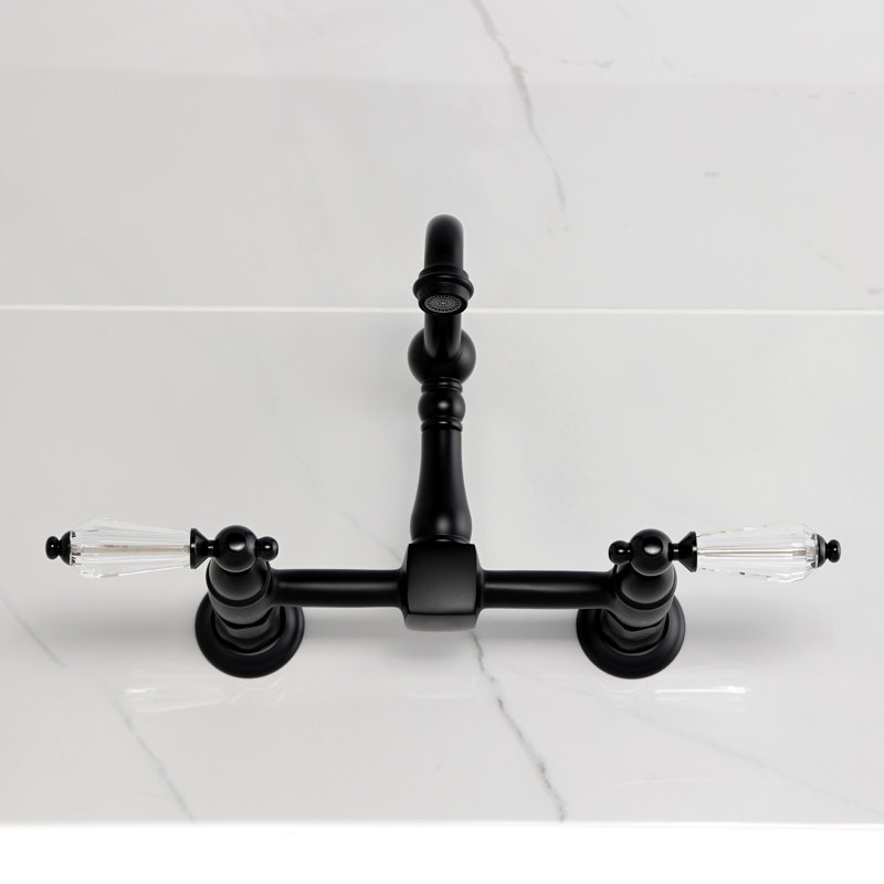 Robinet pont en laiton Willshire, Noir mat