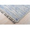 9x12 Blue Hand-Knotted Wool Linear Tribal Bands Modern Contemporary Carpet Rug