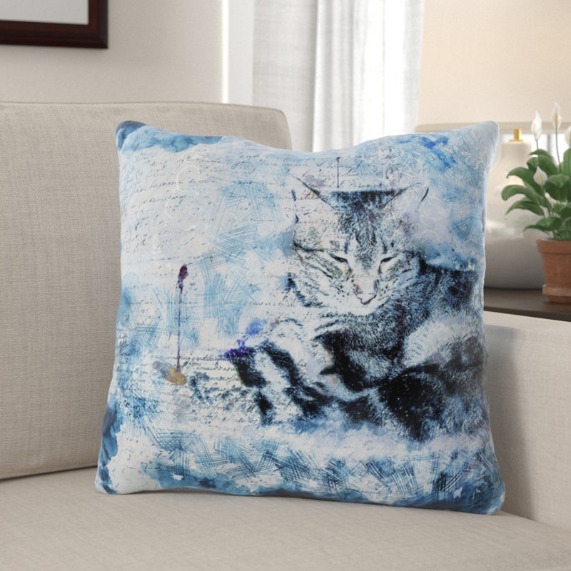 Housse et insert de coussin carré Crofoot, Microsuède, Intérieur