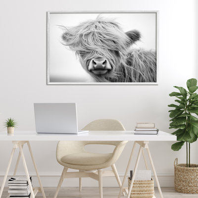 Easy Breezy Cattle Framed Giclee, design by Tina LeCour