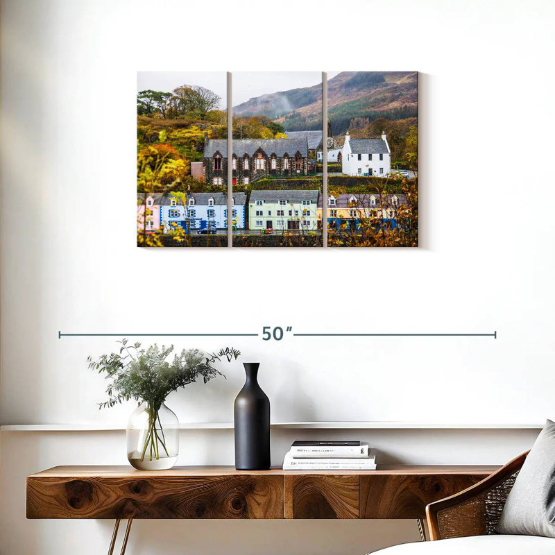 Bâtiments de Portree Town, H 20 po x l 33 po