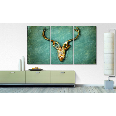 The Deer Wall Art Set on Canvas