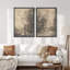 «Sunset Splendor Vibrant Skyline», 2 pièces sur toile-98373967-98373974