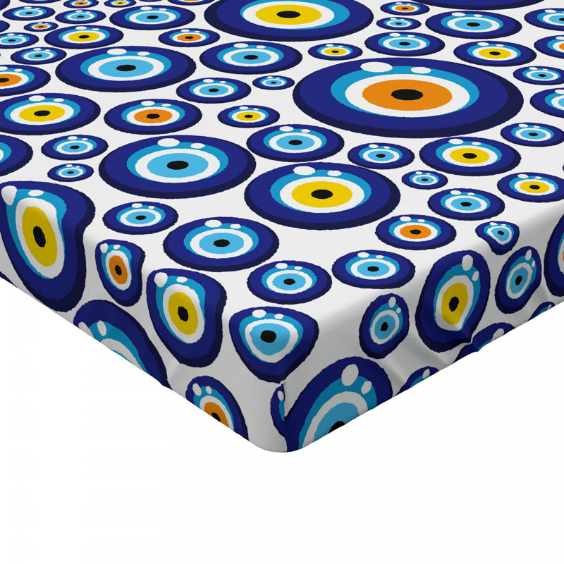 Microfiber Polka Dots Fitted Sheet, Full Fitted Sheet